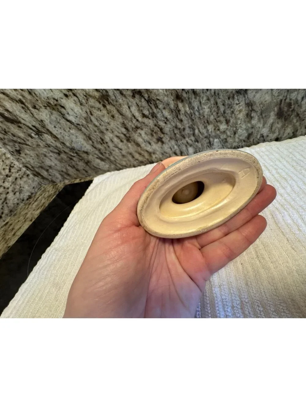 vintage Hull Art Pottery Wildflower pattern candlestick holder
